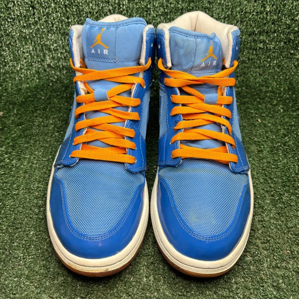 Jordan Air 1 Phat Year of the Dragon Mesh Sport Basketball Sneaker Blue Men 11.5